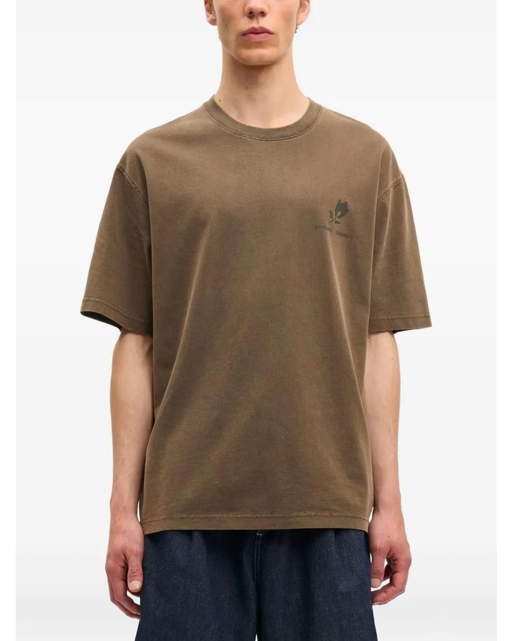 Samsøe & Samsøe Brown T-Shirt Stamp for men