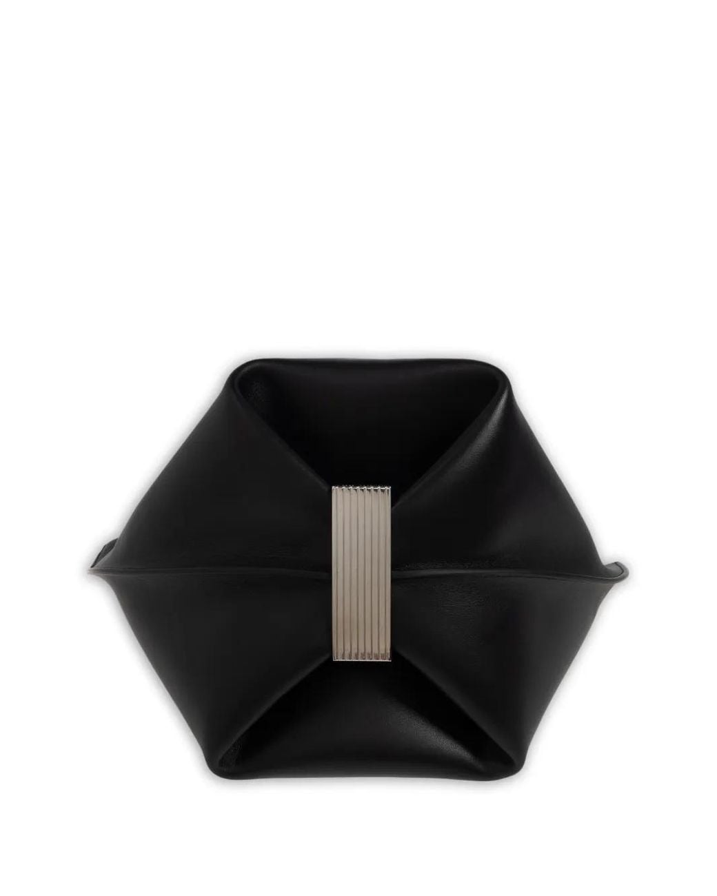 The Attico Black La Scoop Shoulder Bag