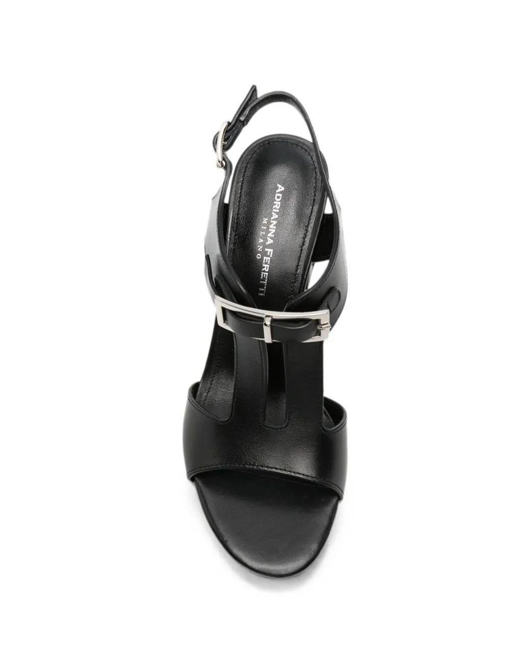 ADRIANNA FERETTI Black Sandales À Détail De Boucle