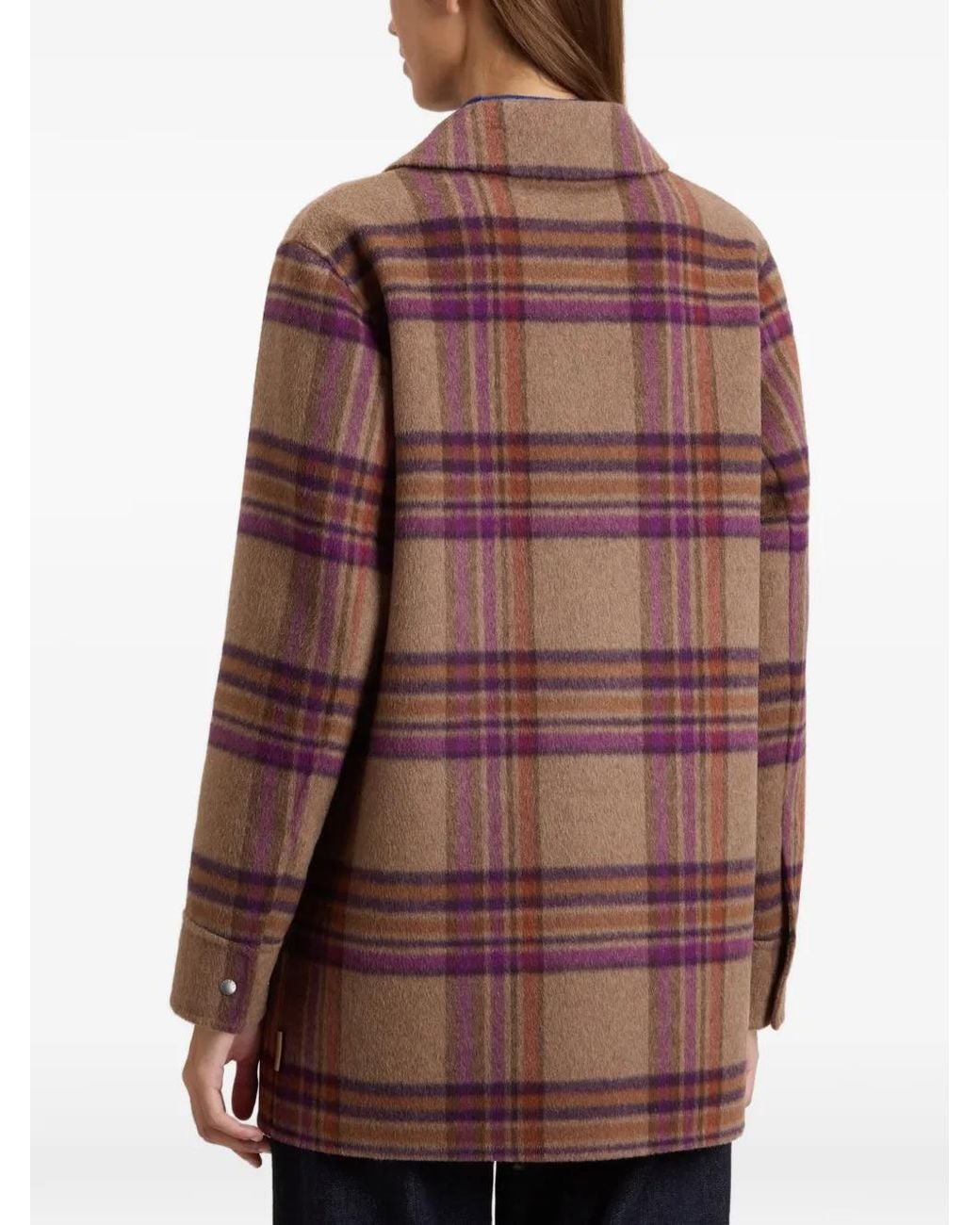 Woolrich Brown Double-Face Oversized Coat