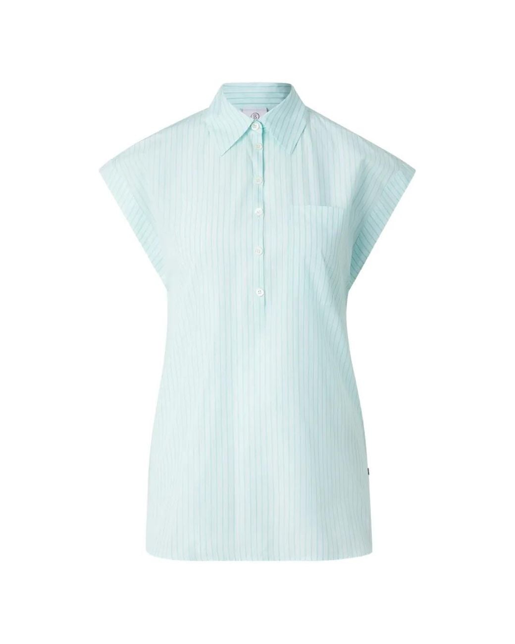 Bogner Blue Hunter Striped Blouse