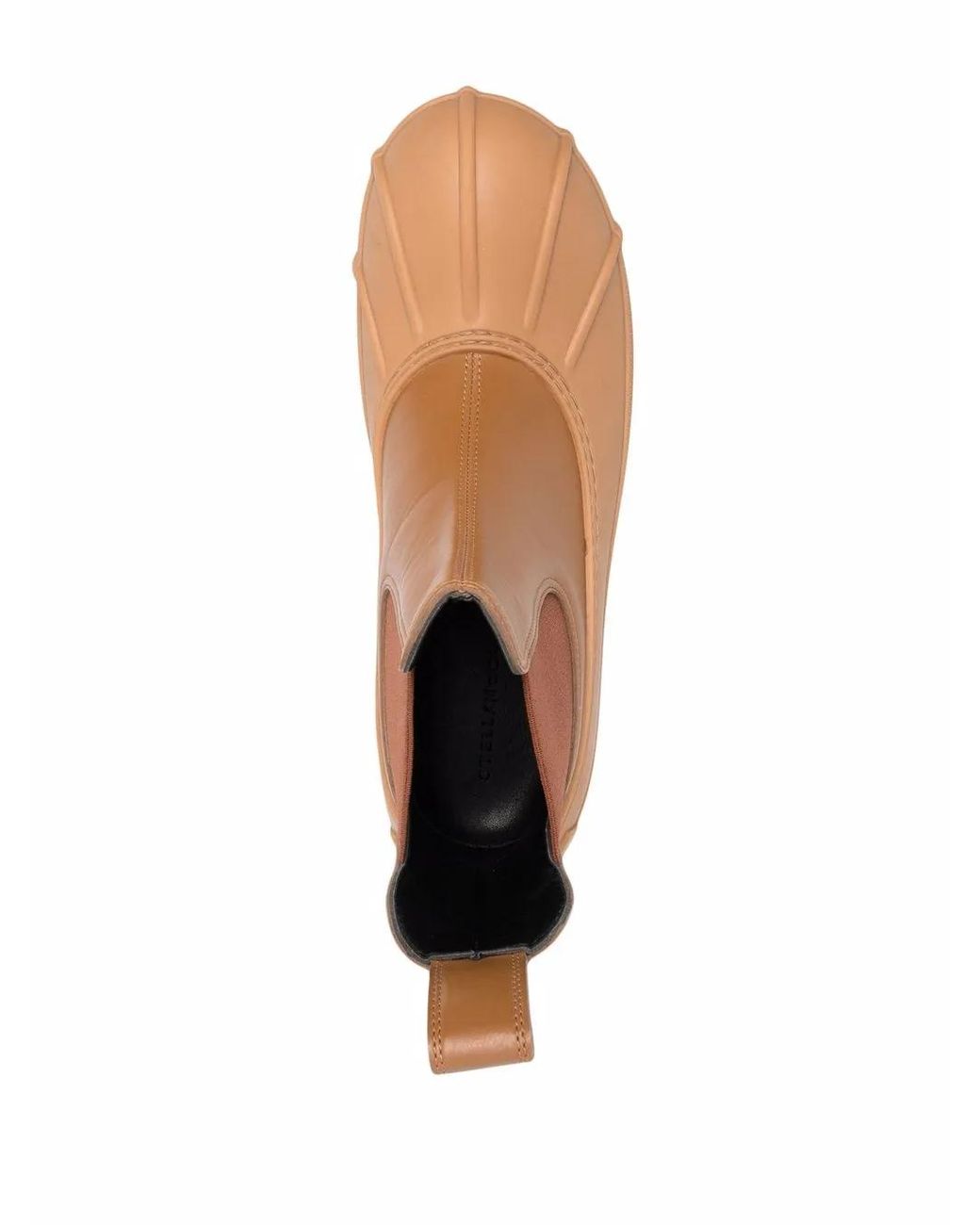 Stella McCartney Brown Elasticated-Panel Ankle Boots