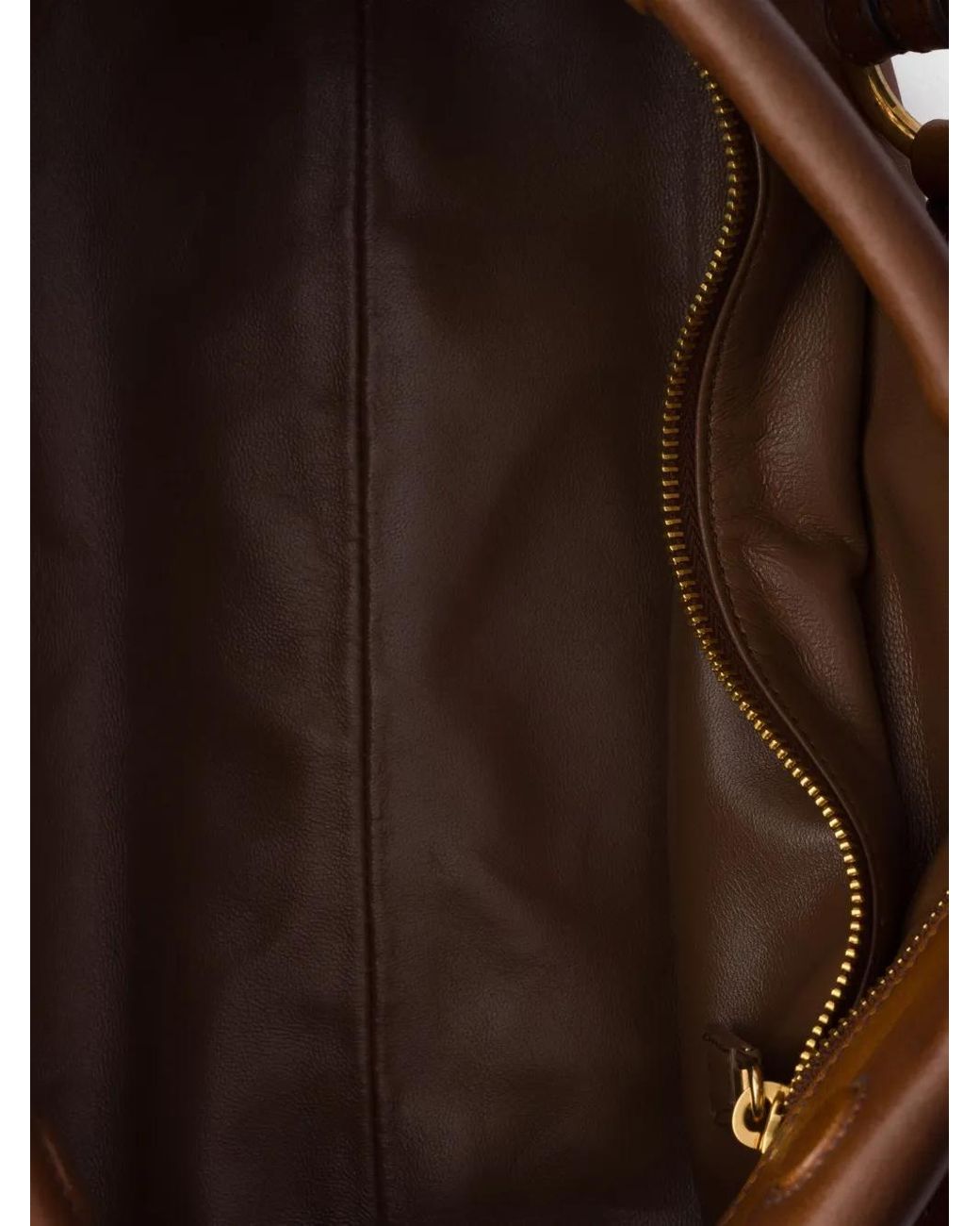 Prada Brown Medium Enchaine Leather Shoulder Bag