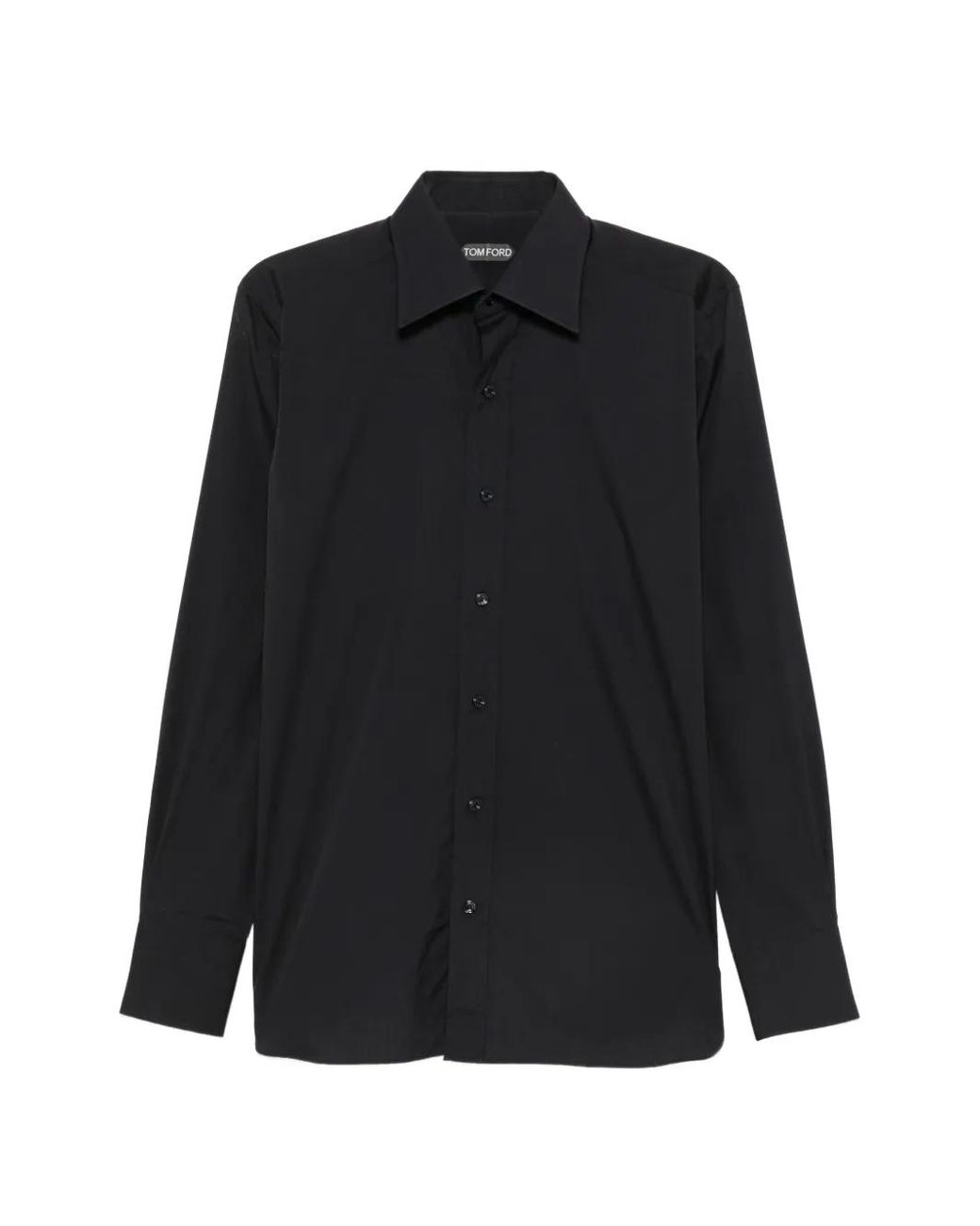 Tom Ford Black Button-Down Long-Sleeve Shirt for men