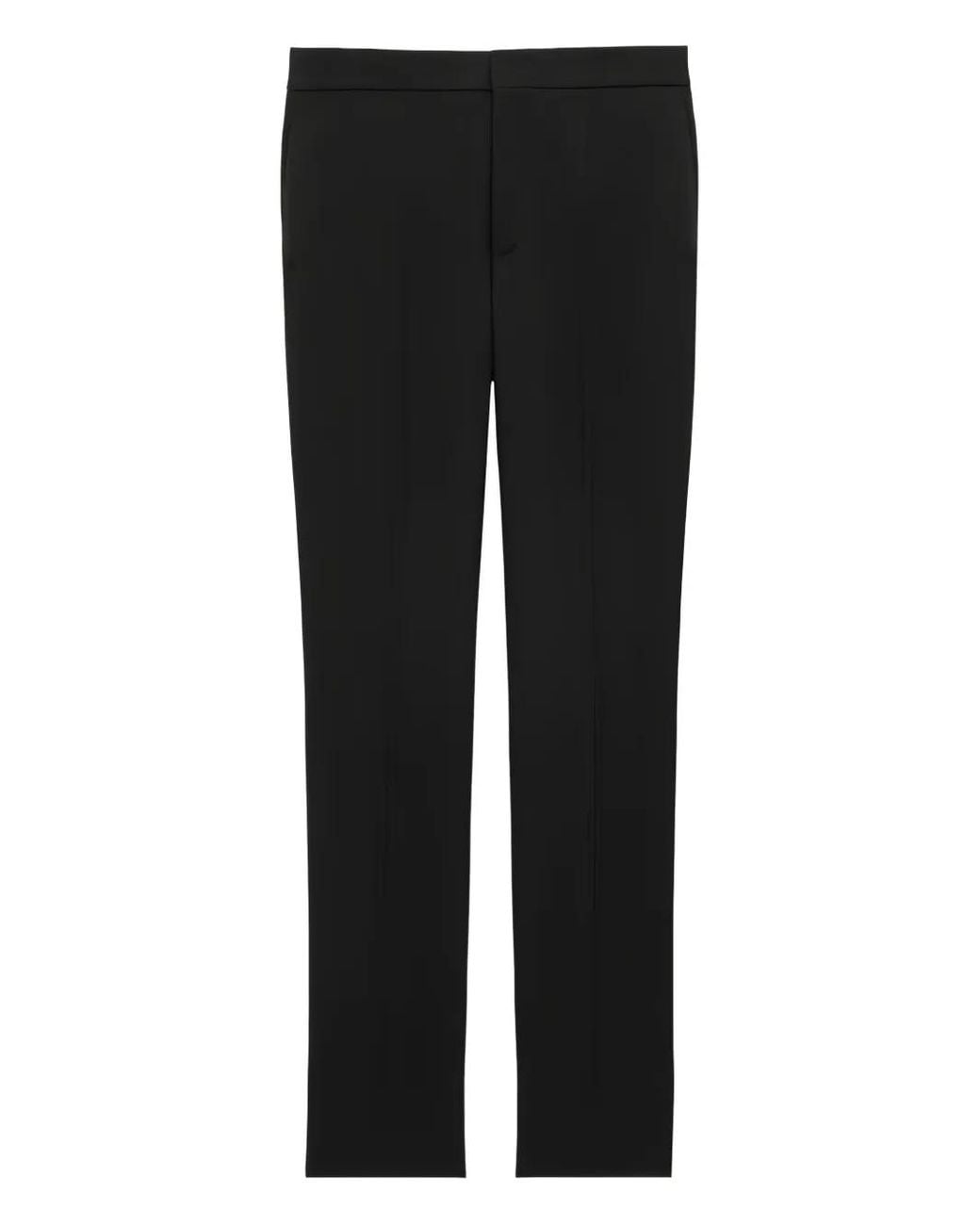 Saint Laurent Black Concealed-Fastening Trousers for men