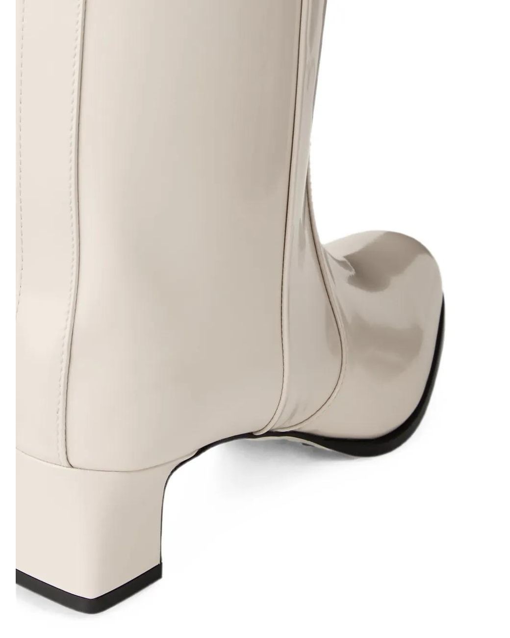 Jimmy Choo White Caly Mid 45 Boots