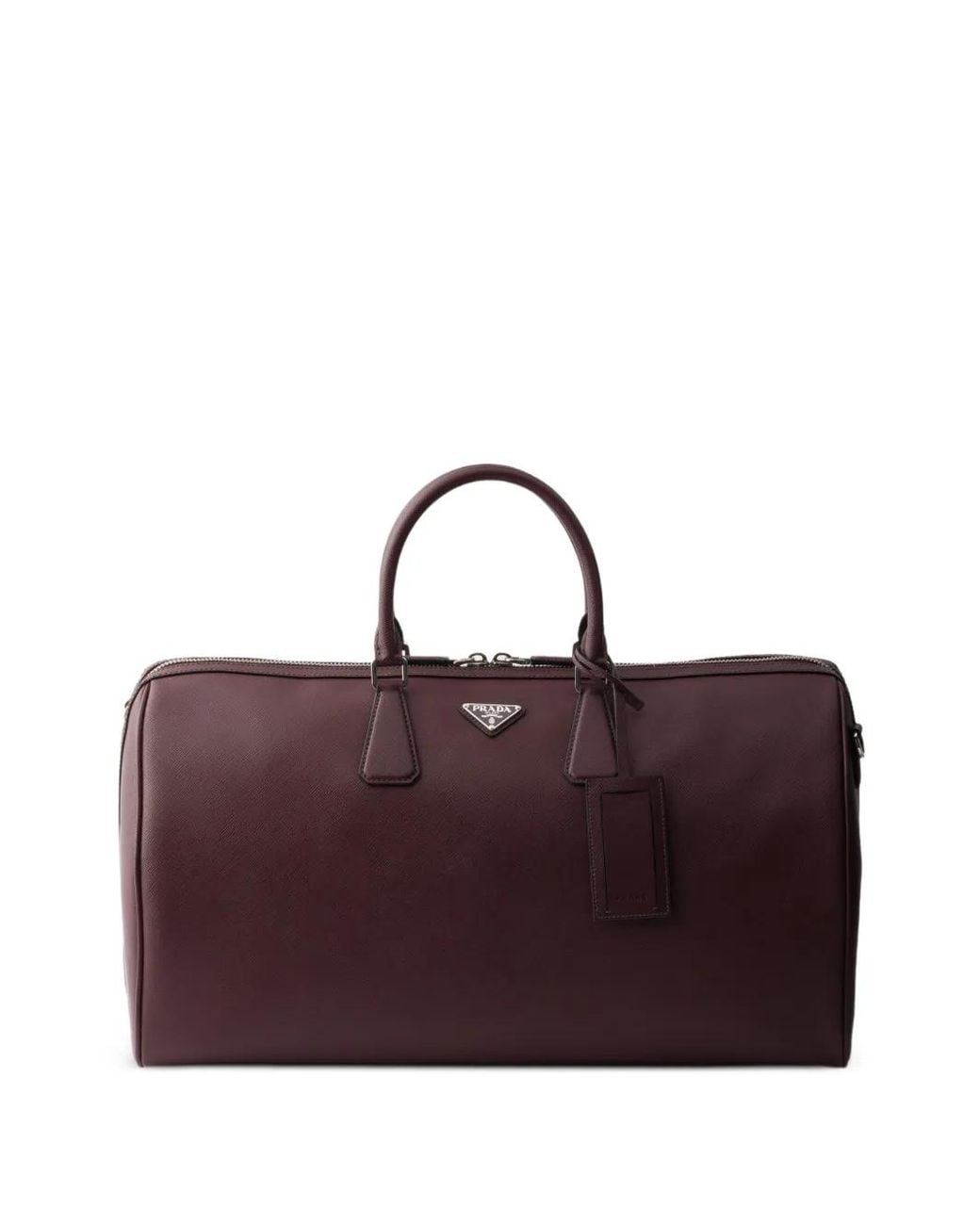 Prada Purple Saffiano Leather Travel Bag