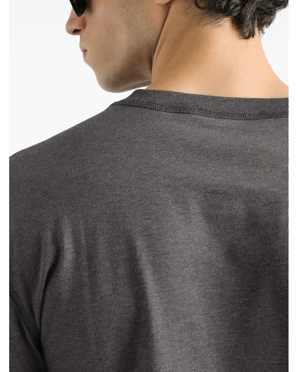 Dolce & Gabbana Gray Cotton T-Shirt for men