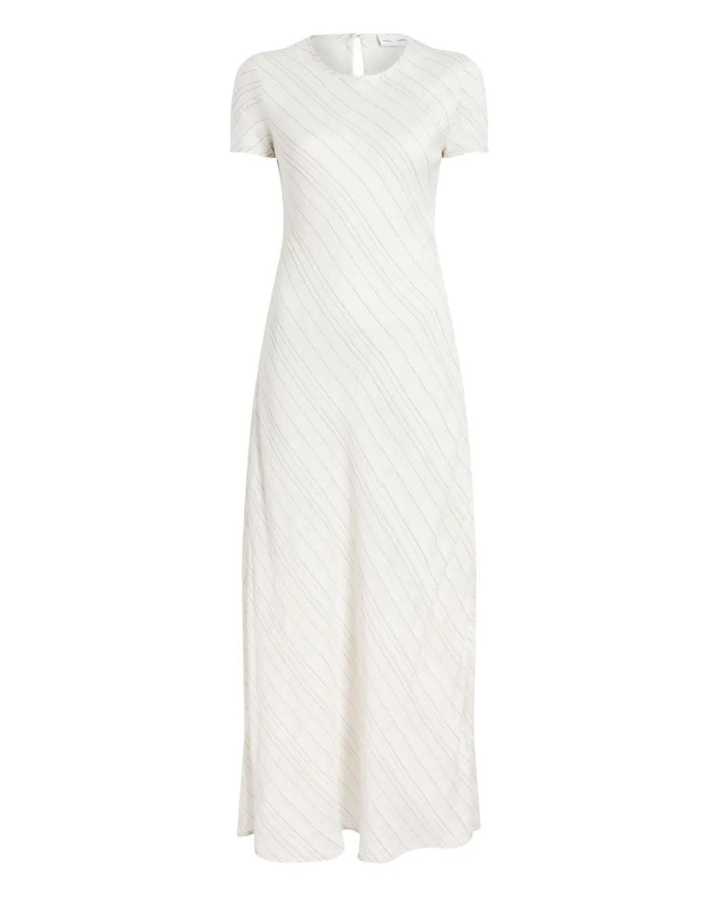 Proenza Schouler White Joss Stripe Woven Maxi Dress