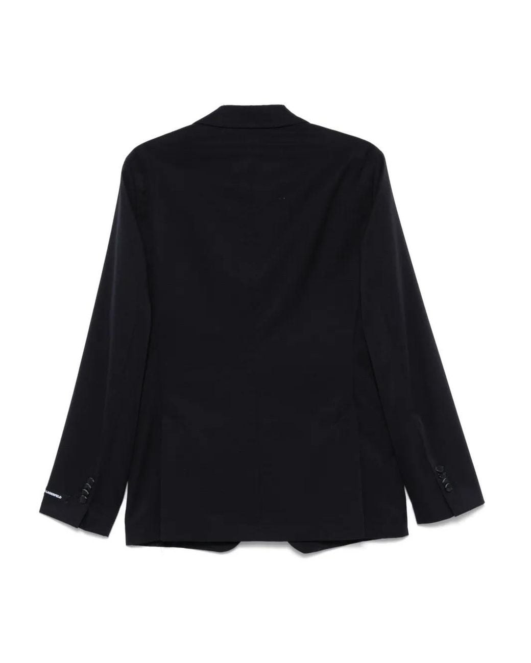 Karl Lagerfeld Black Ripstop Blazer for men