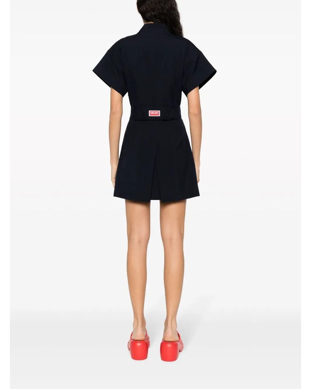 KENZO Geplooide Mini-Jurk in het Blue