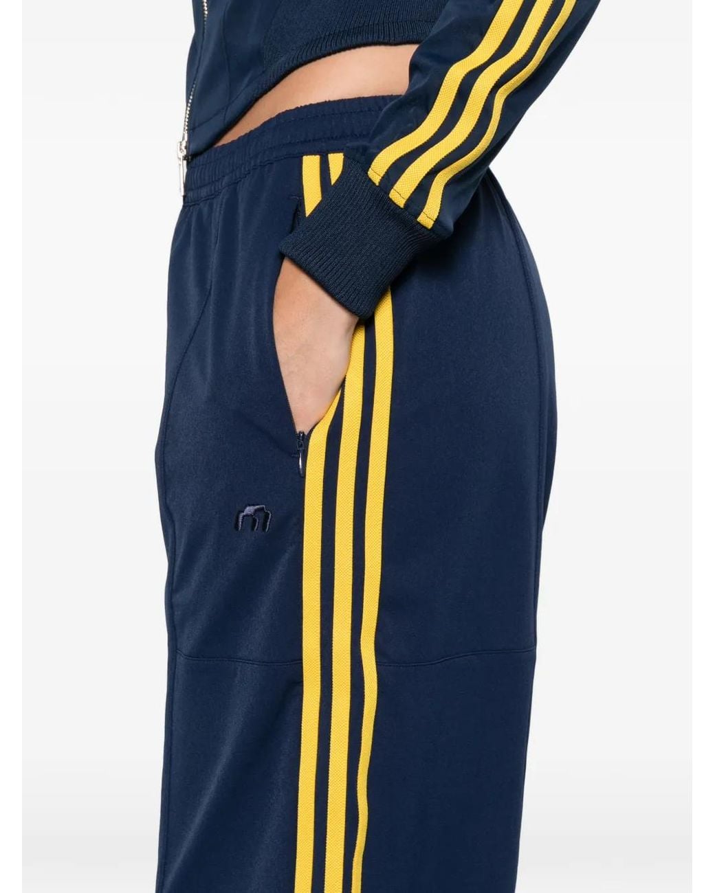 Adidas Blue X Miaou Pantalon À Logo 3 Bandes Signature