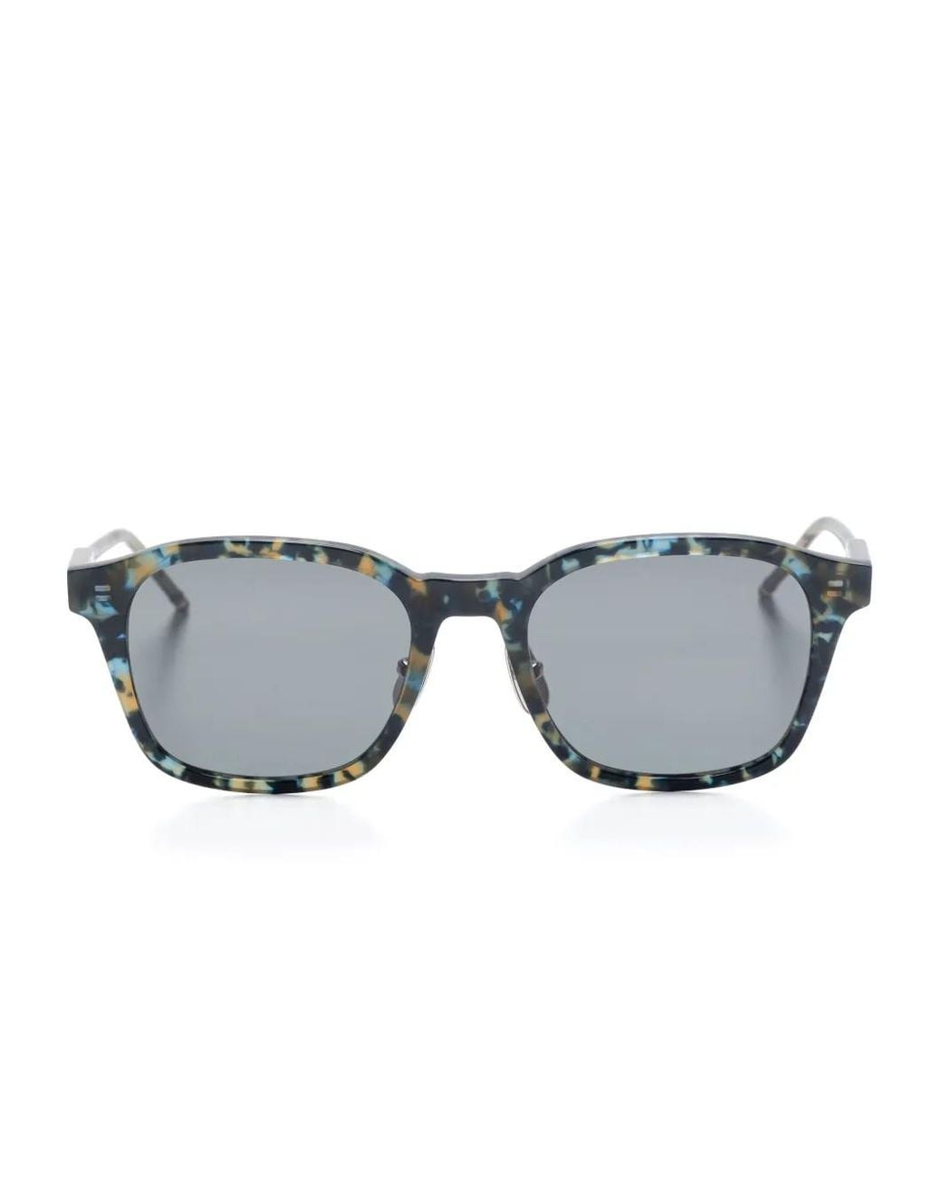 Thom Browne Gray Abstract-Pattern Sunglasses