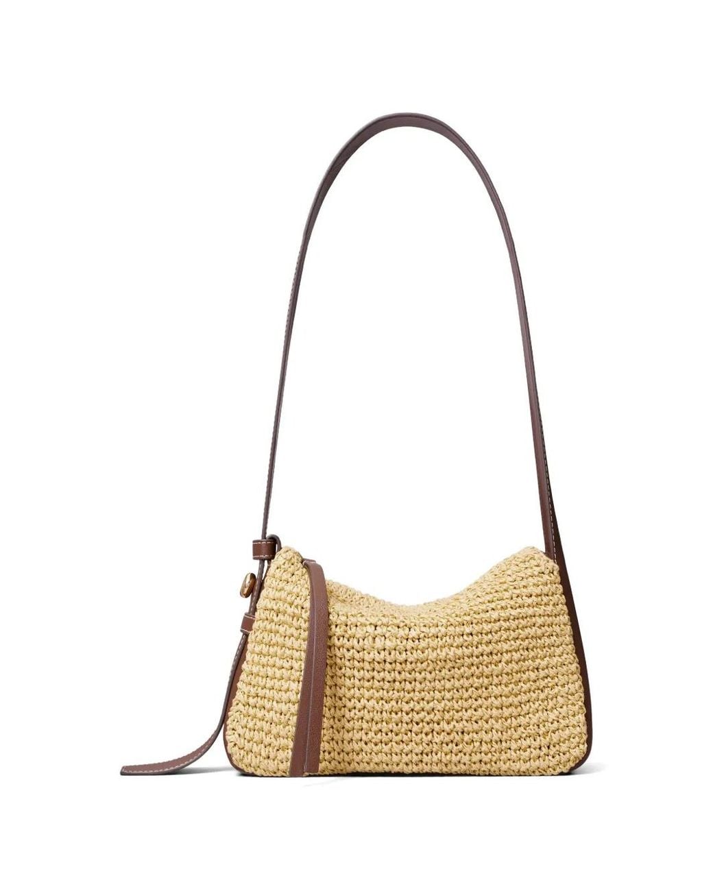 Tory Burch Metallic Small Romy Woven Shoulder Bag