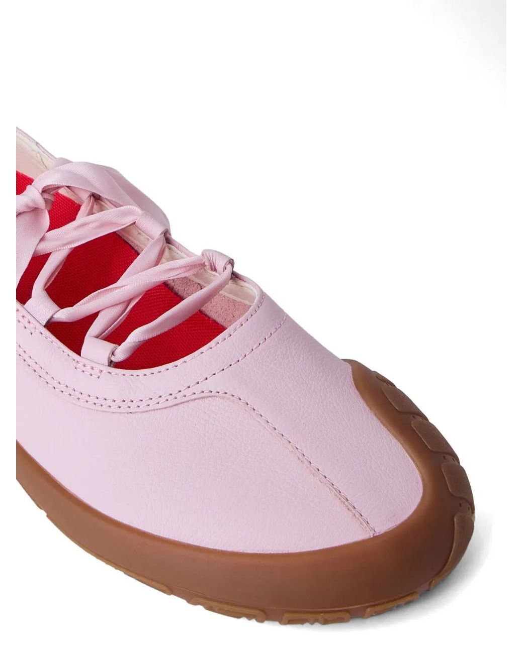 Camper Pink Ribbon Ballet Flats