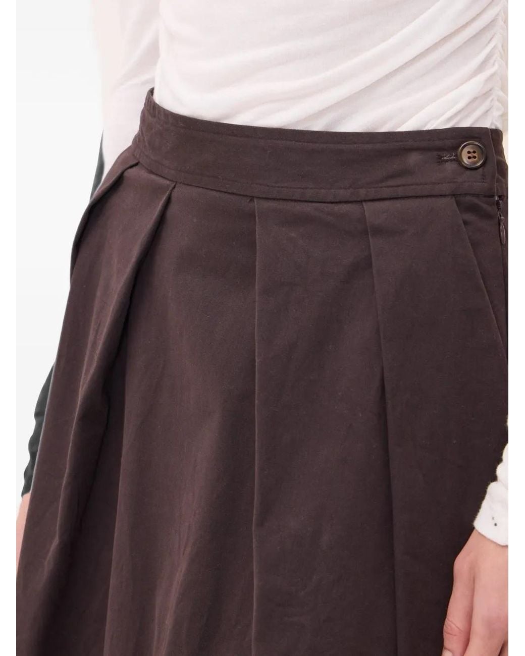 Ottod'Ame Black High-Waisted Skirt