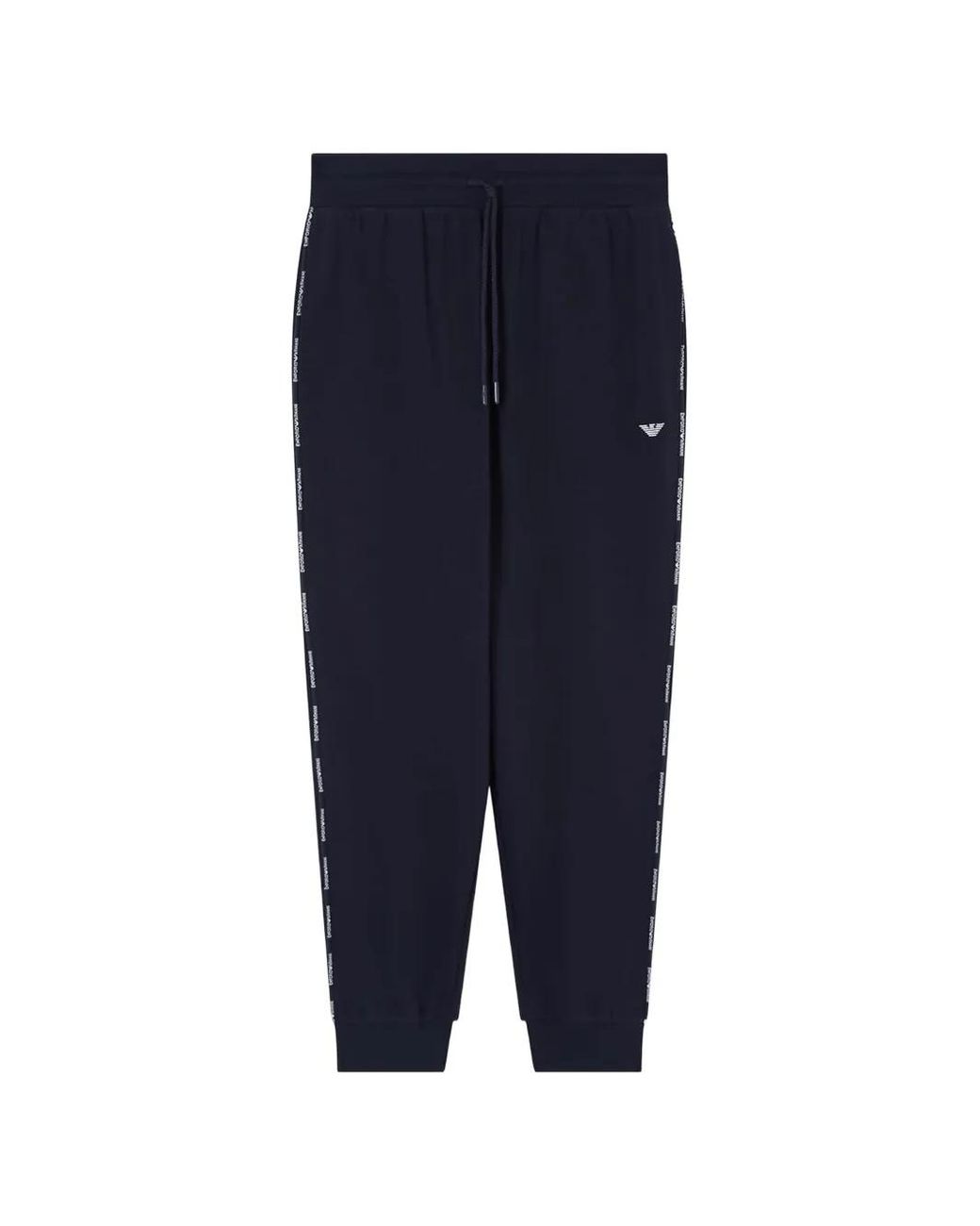 Emporio Armani Blue Logo-Tape Track Pants for men