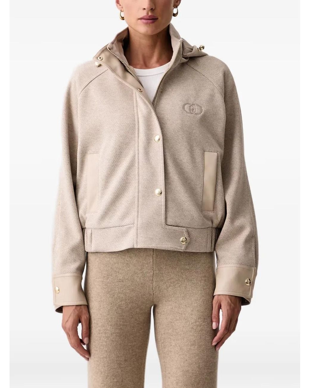 Liu Jo Natural Twill Hooded Jacket