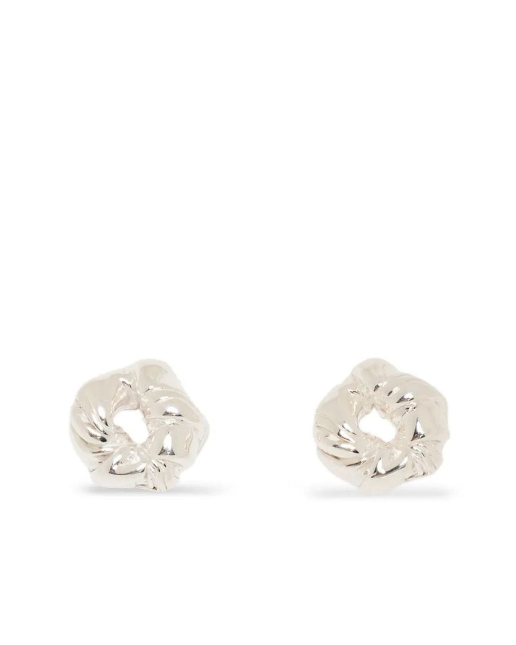 COMPLETEDWORKS White Jetty Textured Earrings
