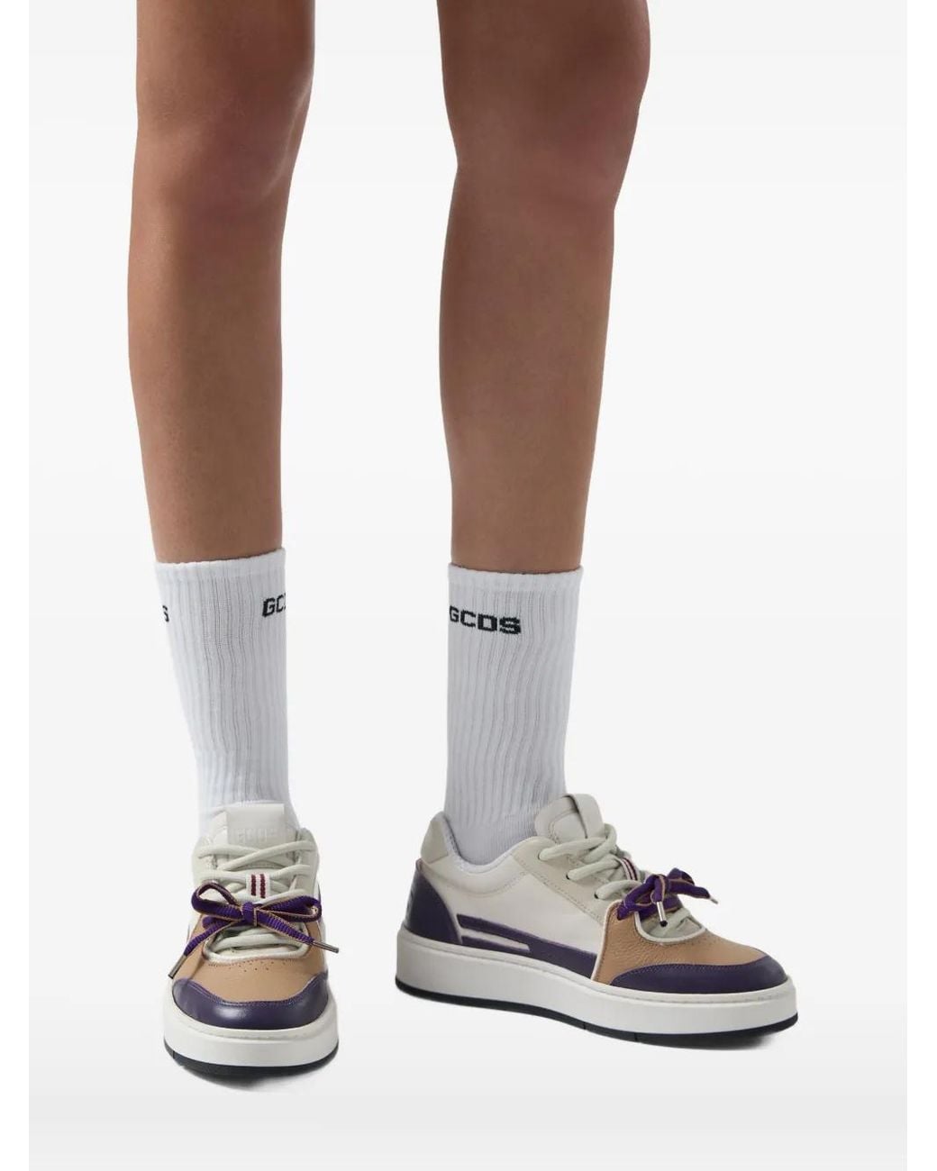 Gcds White Bucket Bow-Detail Sneakers