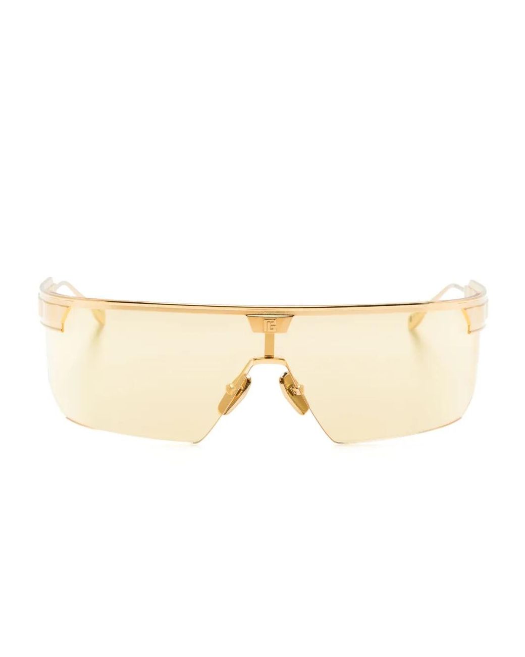Balmain Natural Major Ltd Shield-Frame Sunglasses for men
