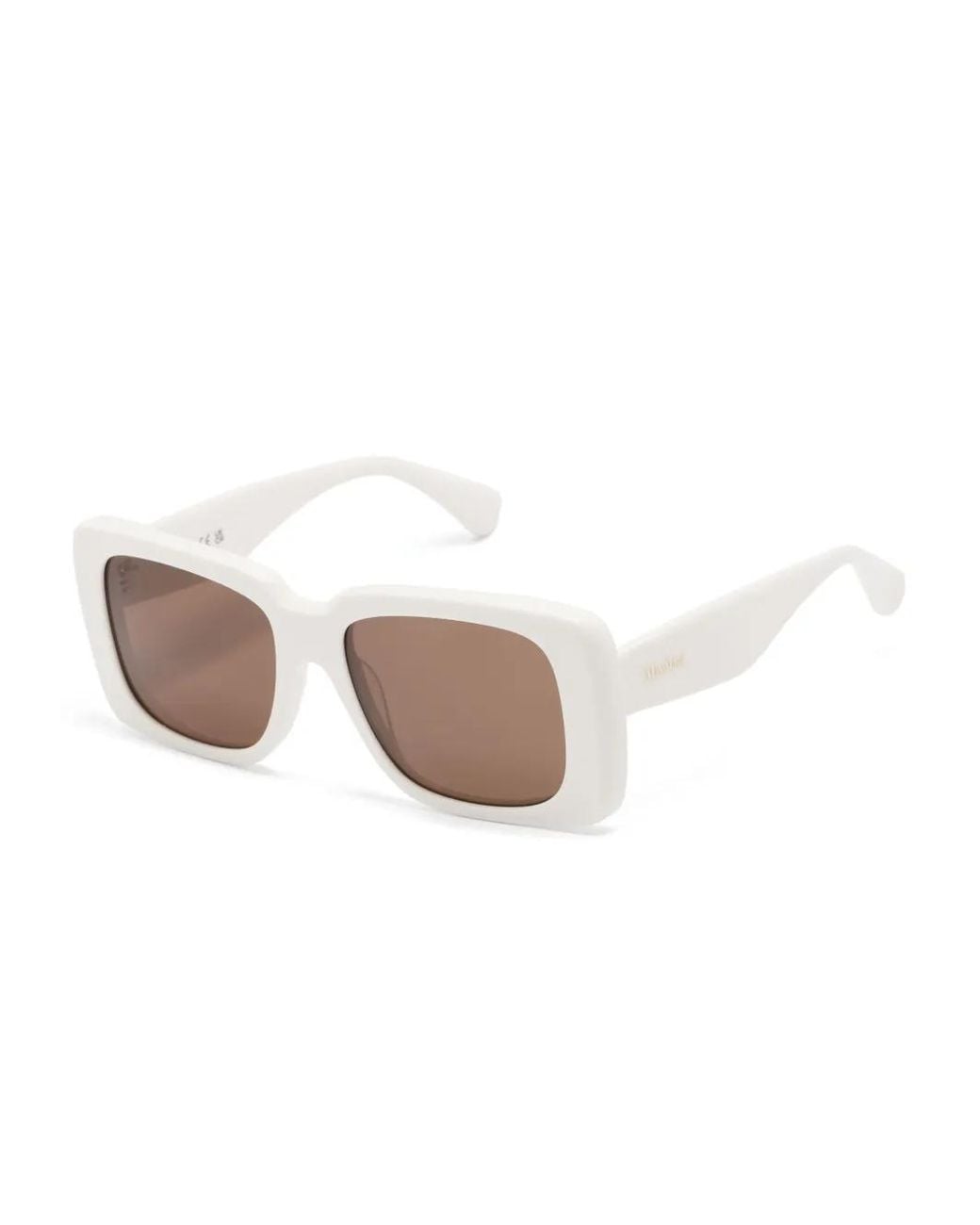 Max Mara Eyewear White Square-Frame Sunglasses
