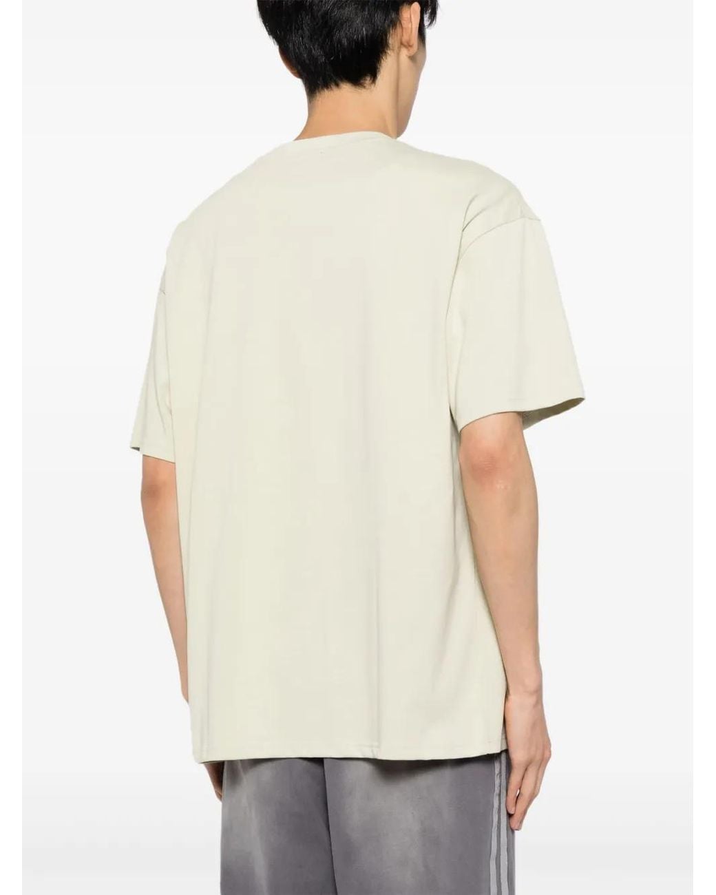 FIVE CM Natural Glitter-Detailing Graphic-Print T-Shirt for men