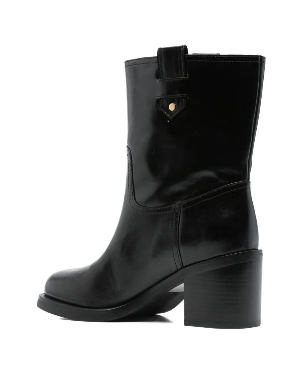 Twinset Black 70Mm Block-Heel Ankle Boots
