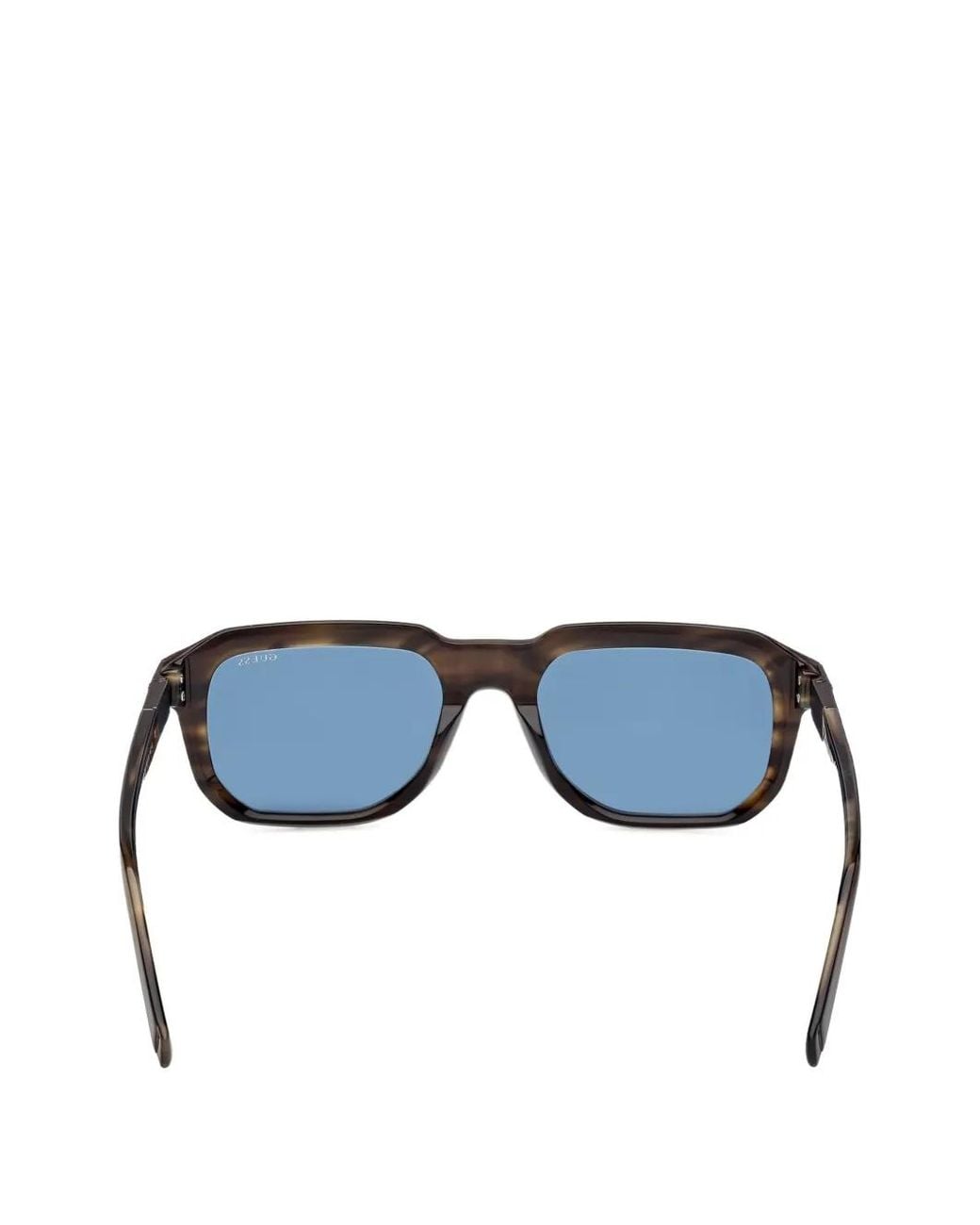 GUESS EYEWEAR Blue Square-Frame Tinted Sunglasses for men