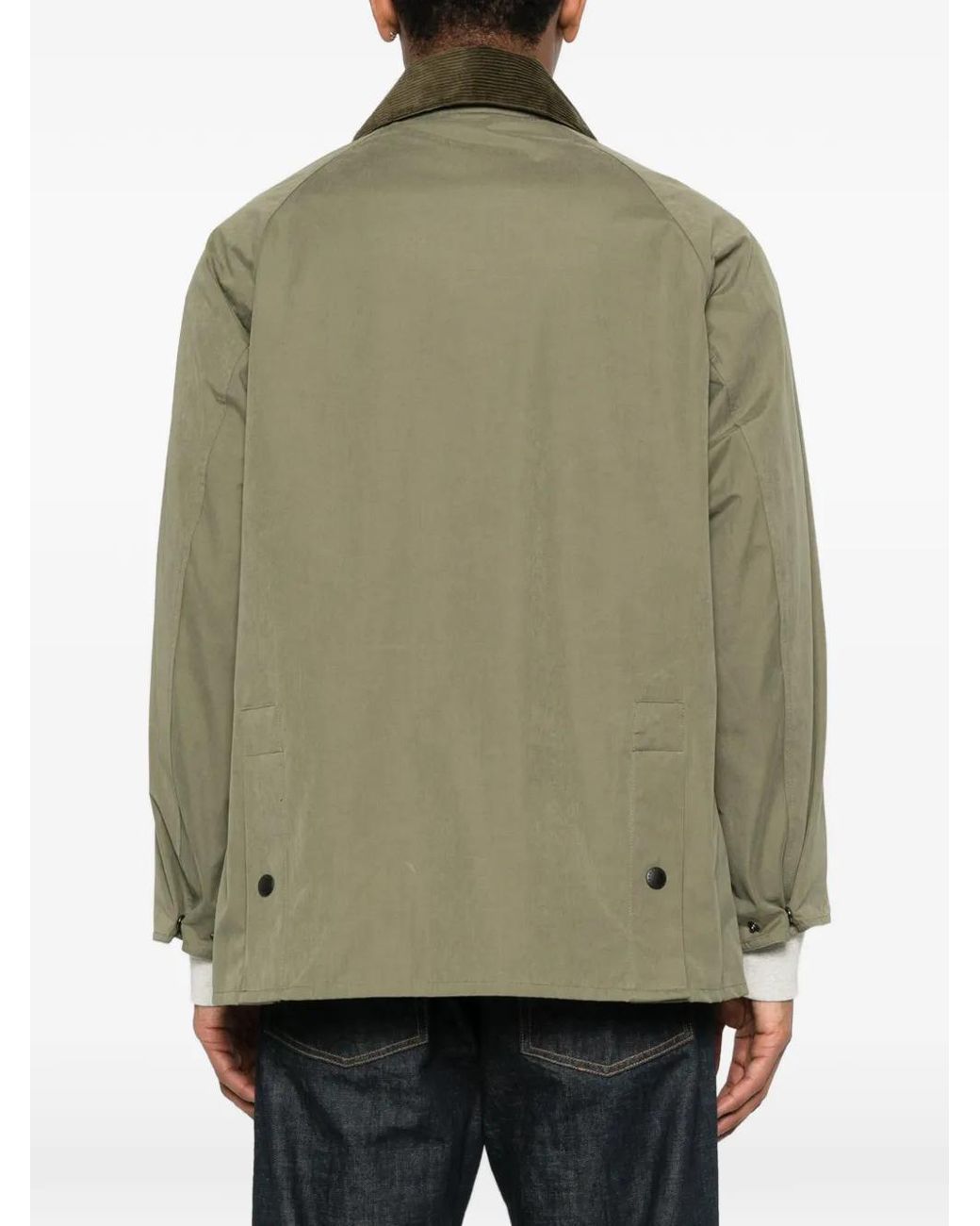 Barbour Green Corduroy-Collar Jacket for men