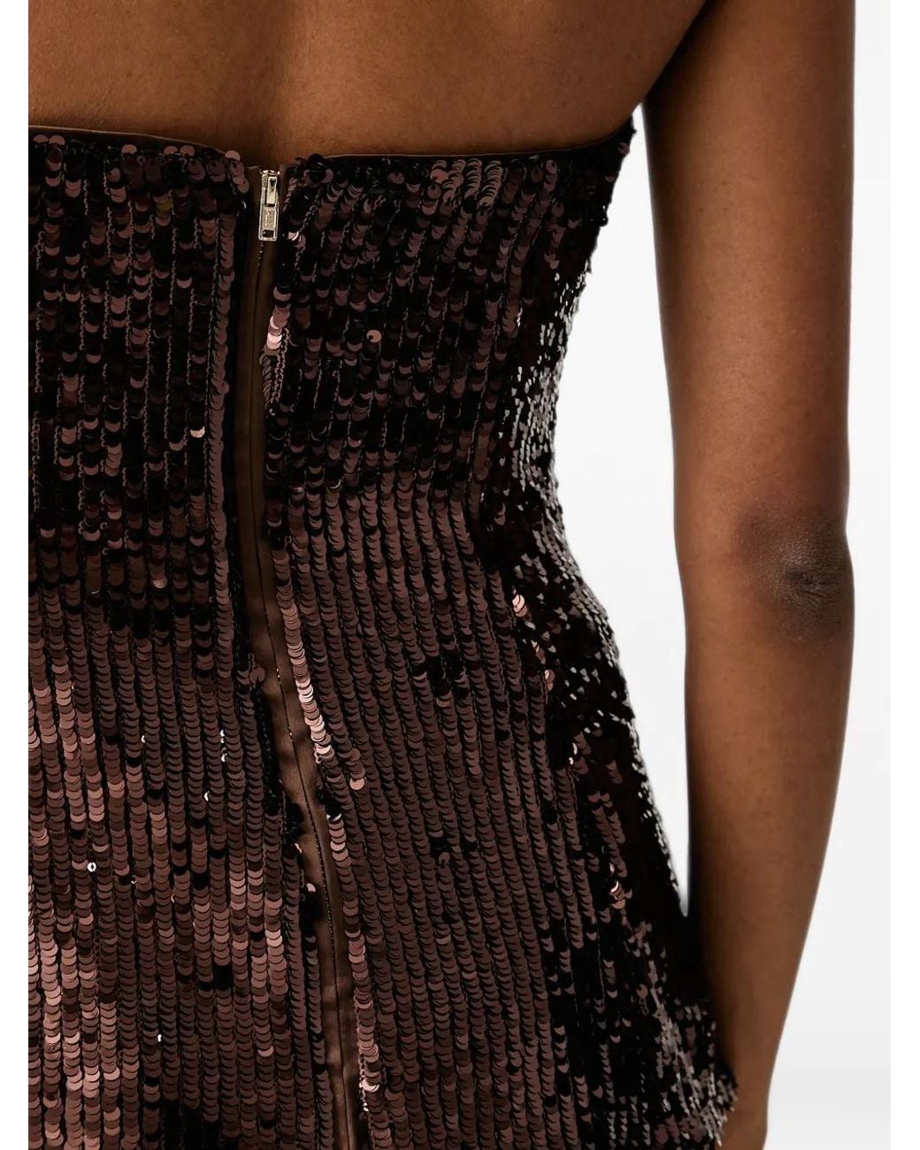 Bardot Black Helenia Sequin-Embellished Strapless Top