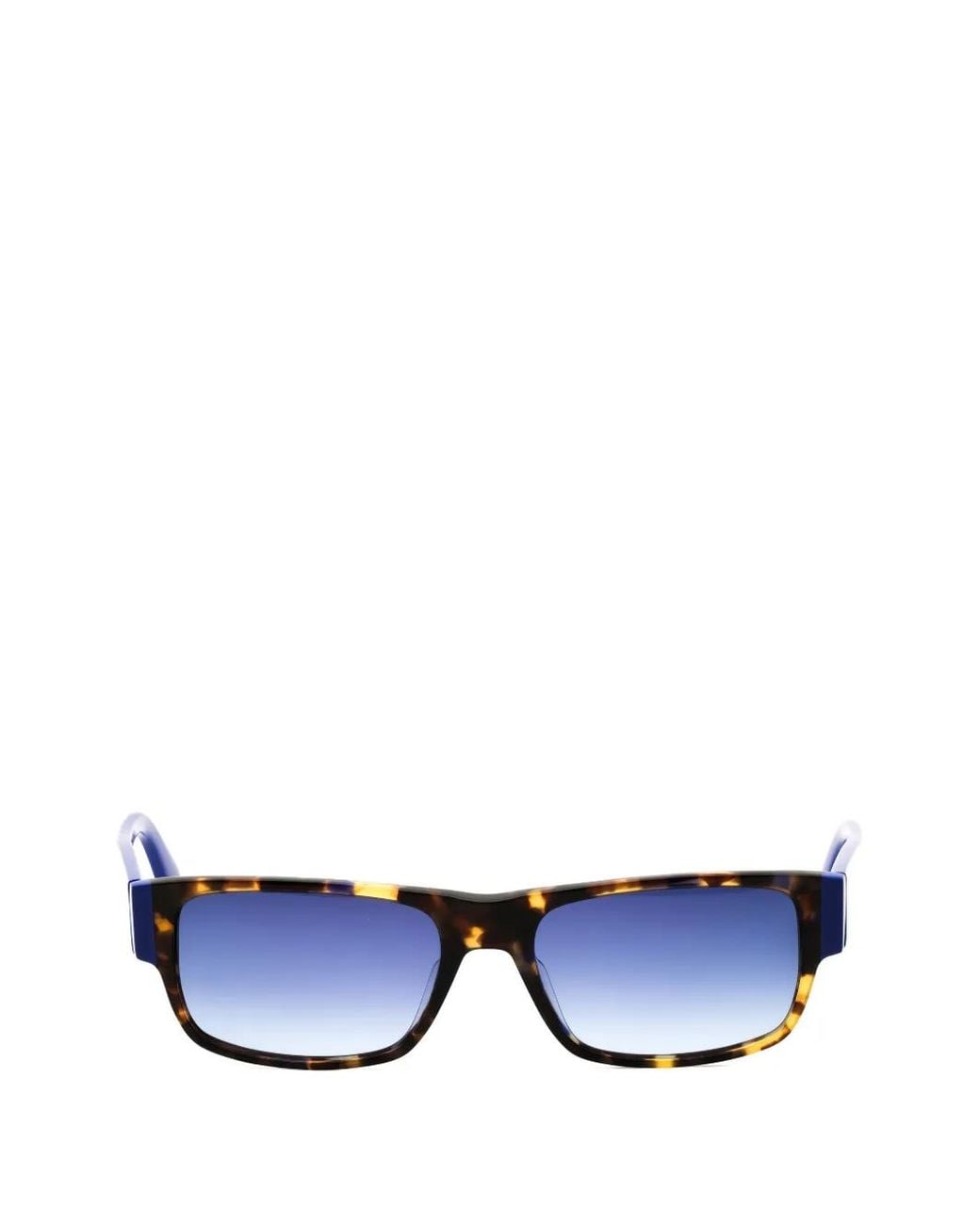 Adidas Blue Rectangle-Frame Sunglasses for men