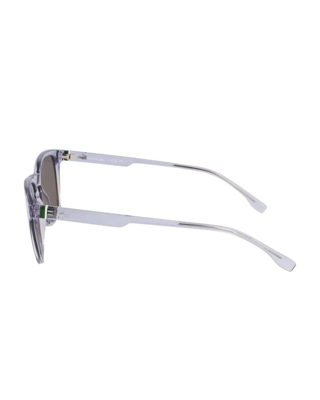 Lacoste Brown Logo-Print Sunglasses for men