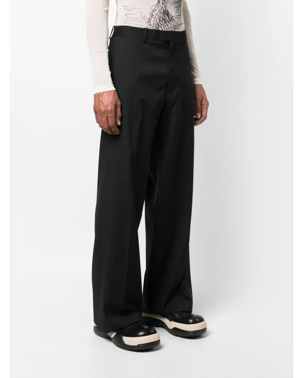 Raf Simons Black Straight-Leg Trousers for men
