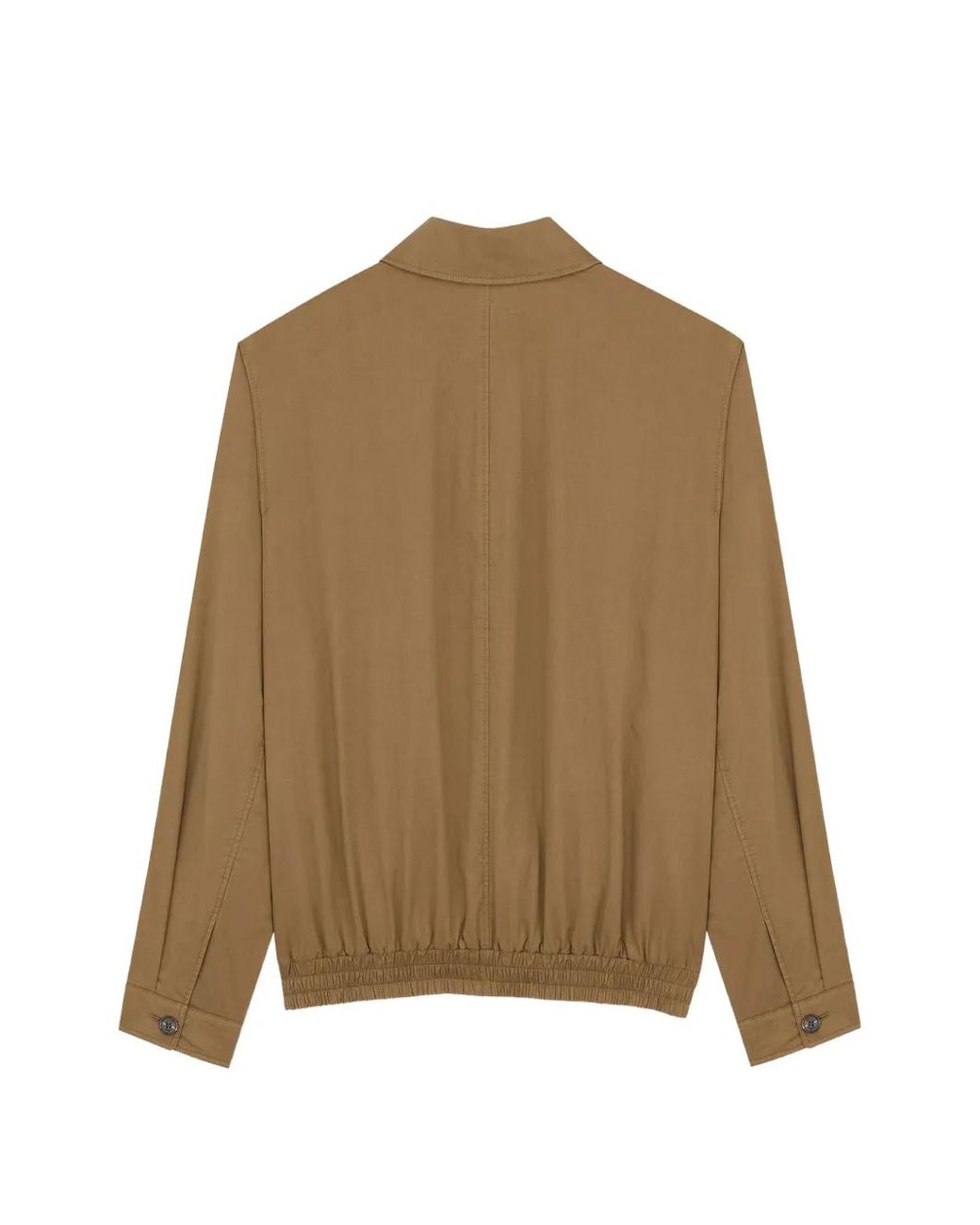 Saint Laurent Natural Cassandre Taupe Button Jacket for men