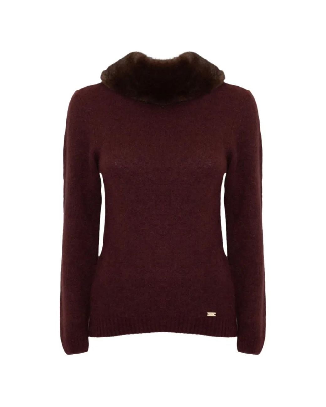 PHO® Firenze Purple Logo-Plaque Sweater