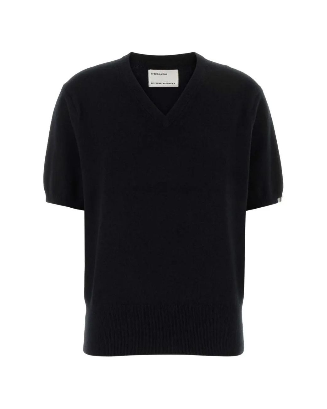 Extreme Cashmere Black N°490 Martina Knit T-Shirt