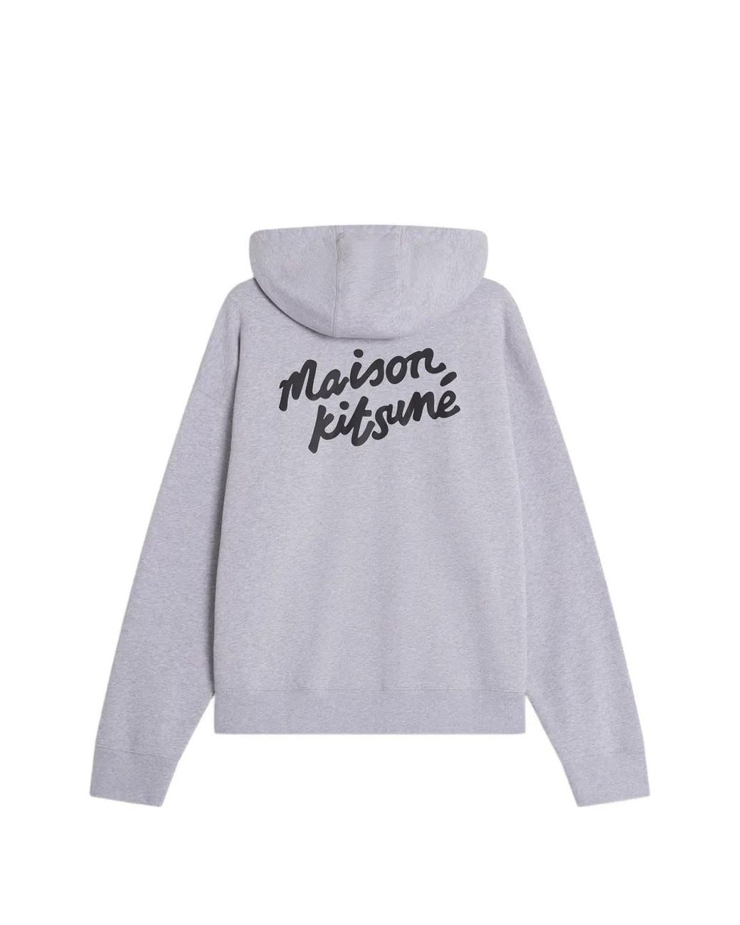 Maison Kitsuné Purple Logo-Print Hoodie for men