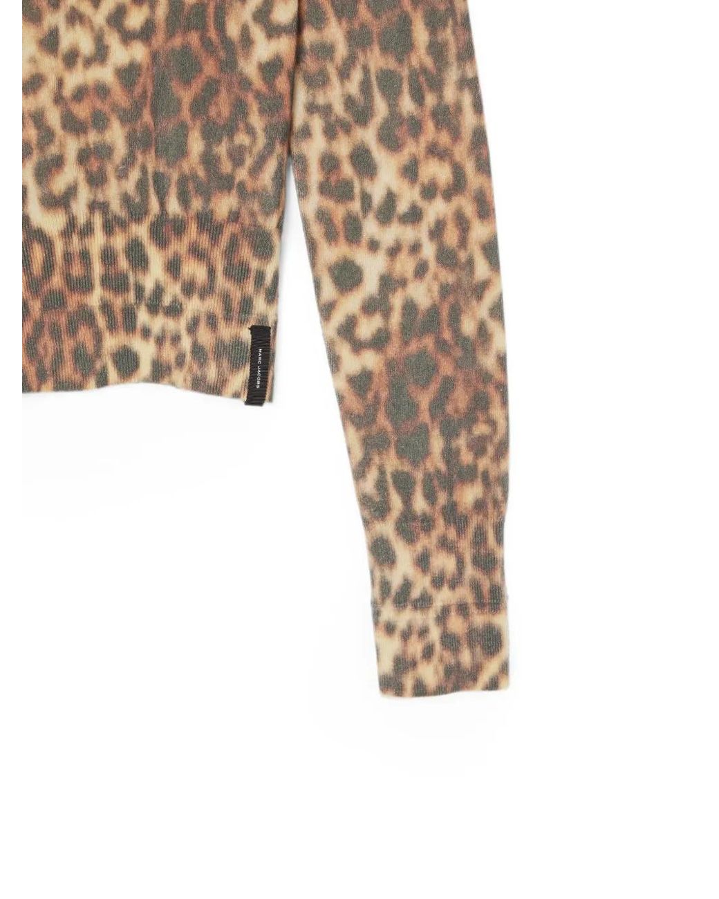 Marc Jacobs Natural Leopard-Print Sweater