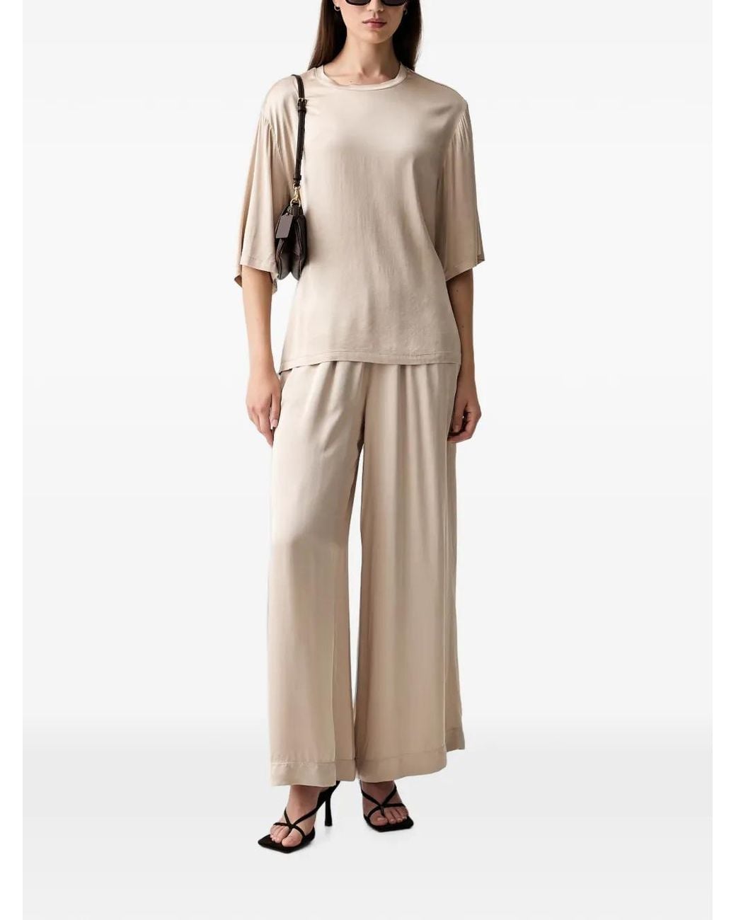 ViCOLO Natural Elasticated Palazzo Pants