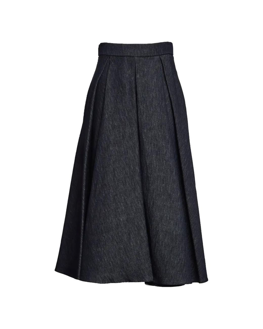 Max Mara Blue Jupe Alex À Coupe Évasée