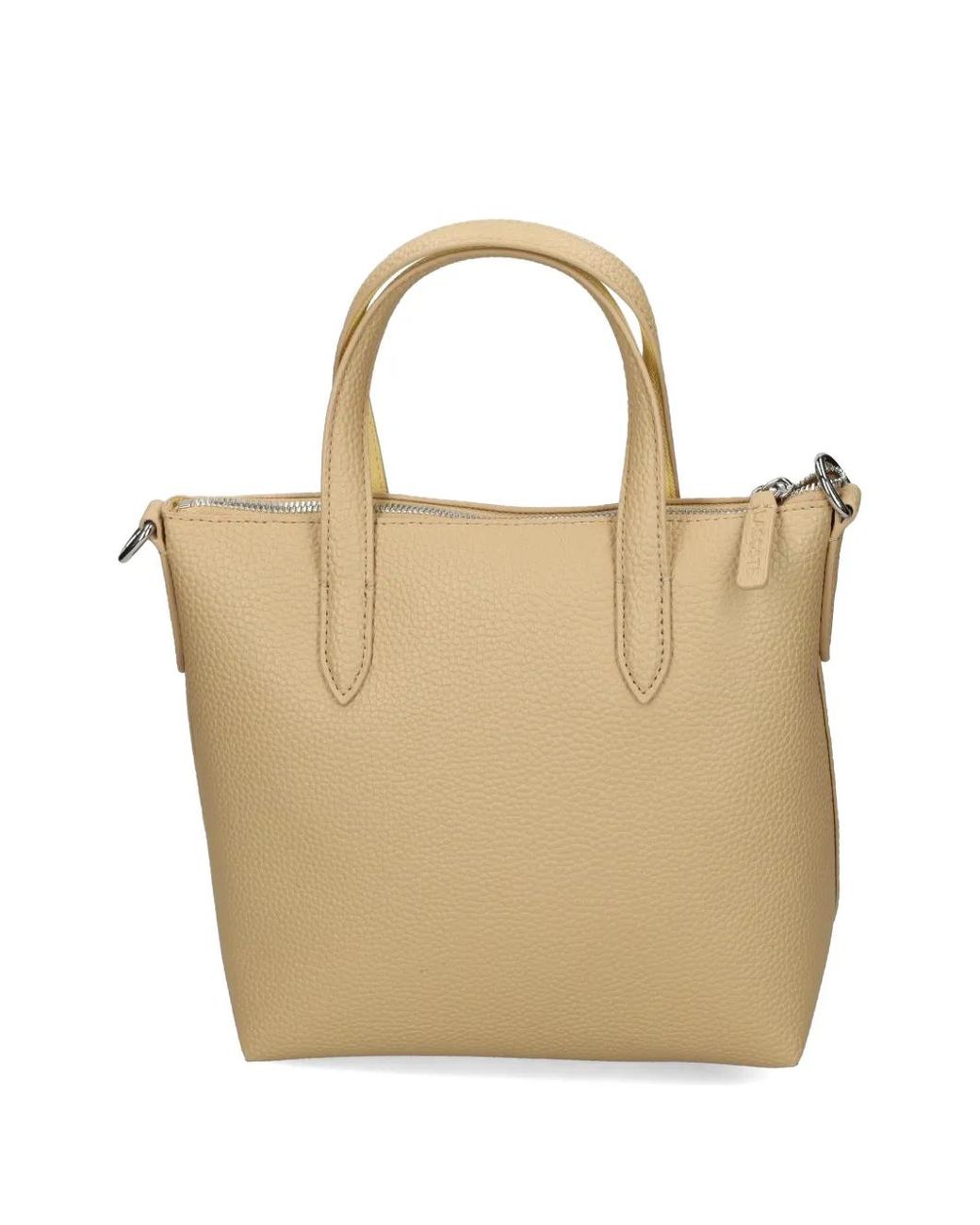 Lacoste Natural Small Anna Tote Bag