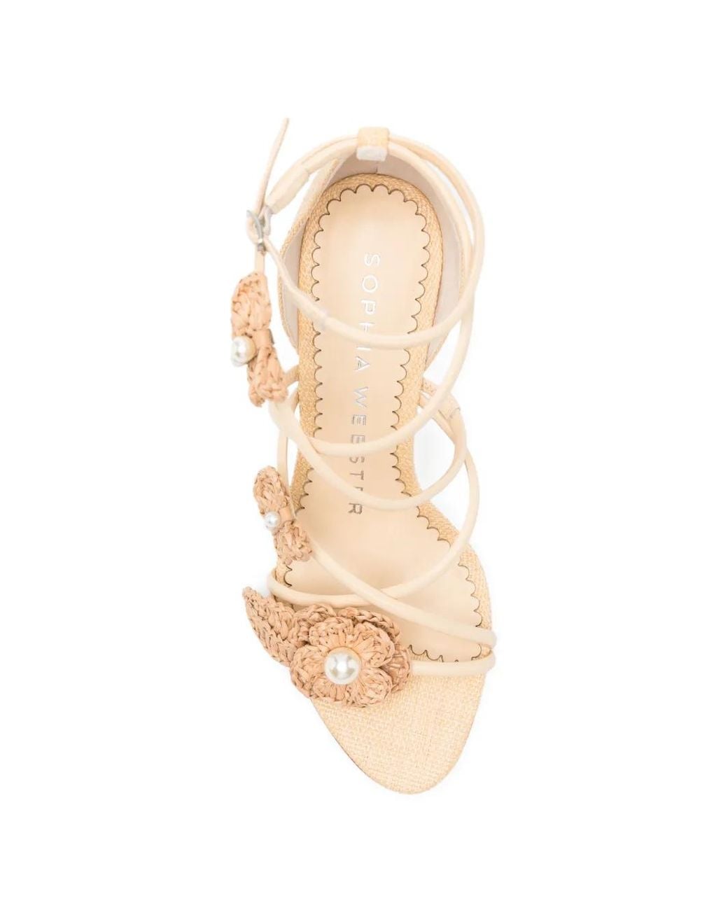 Sophia Webster Natural Titania Heeled Sandals