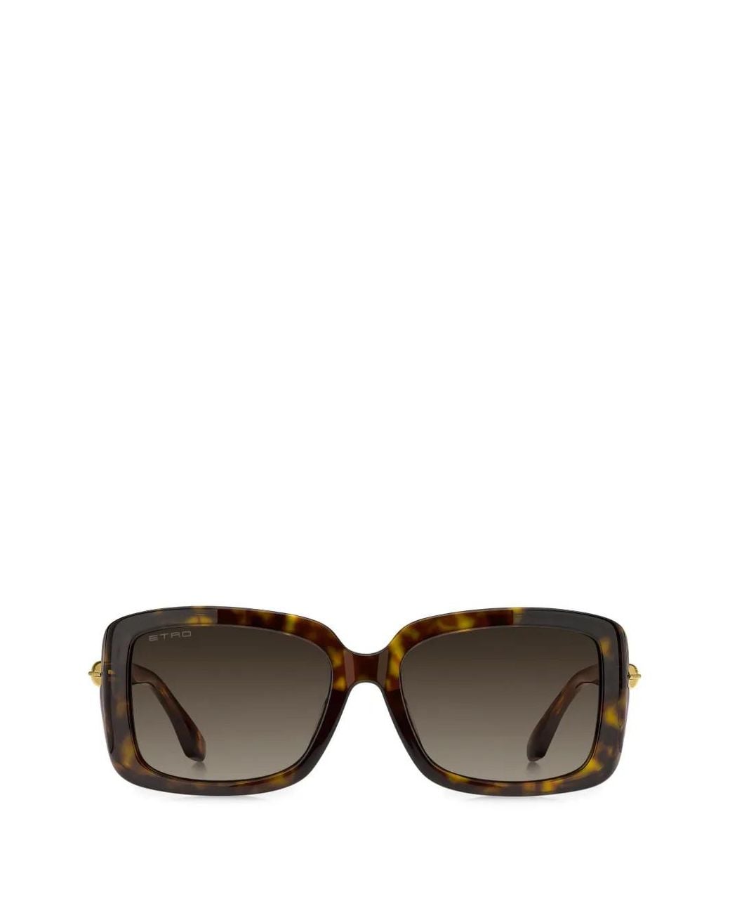 Etro Gray Rectangle-Frame Sunglasses