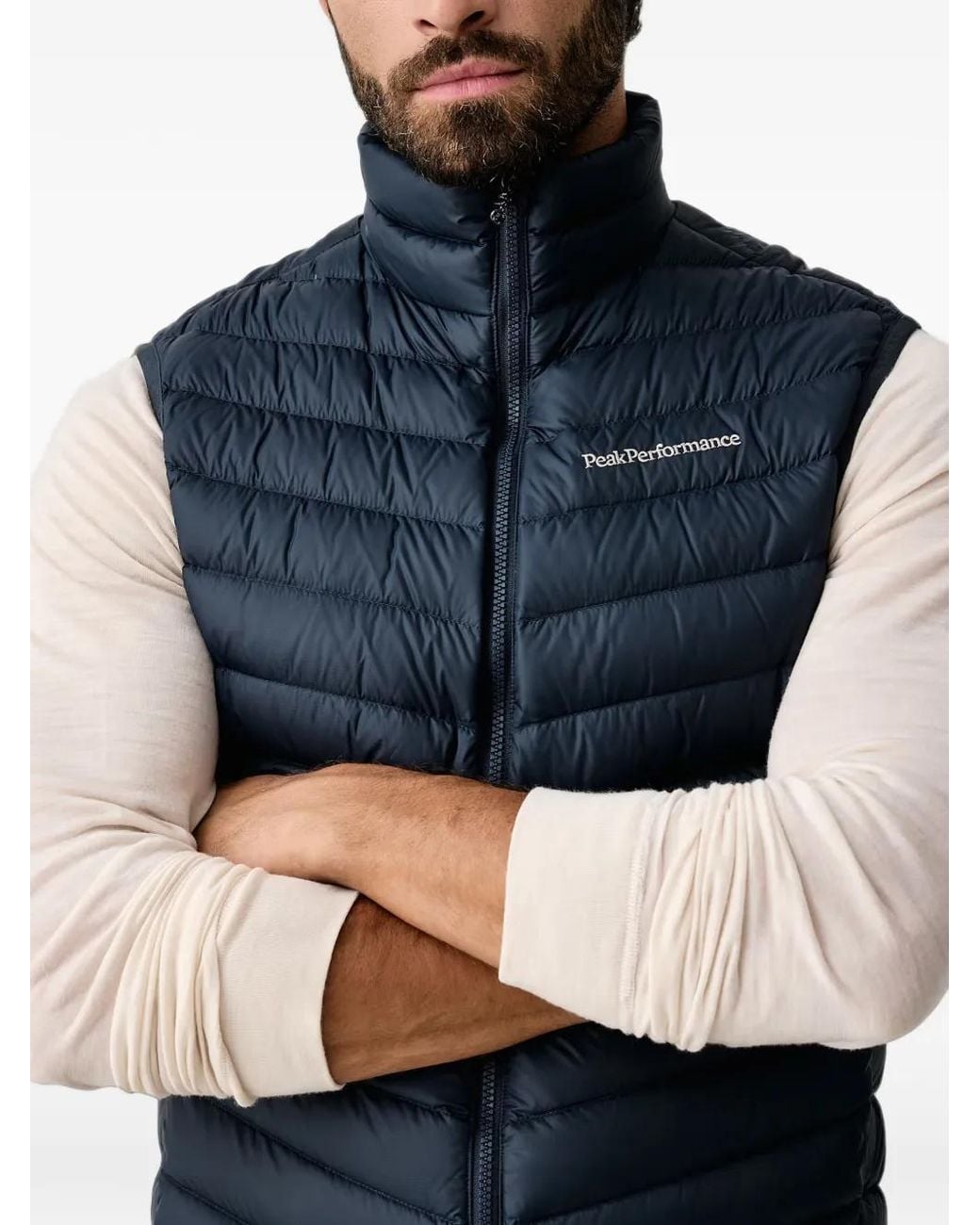 Peak Performance Blue Quilted Gilet for men