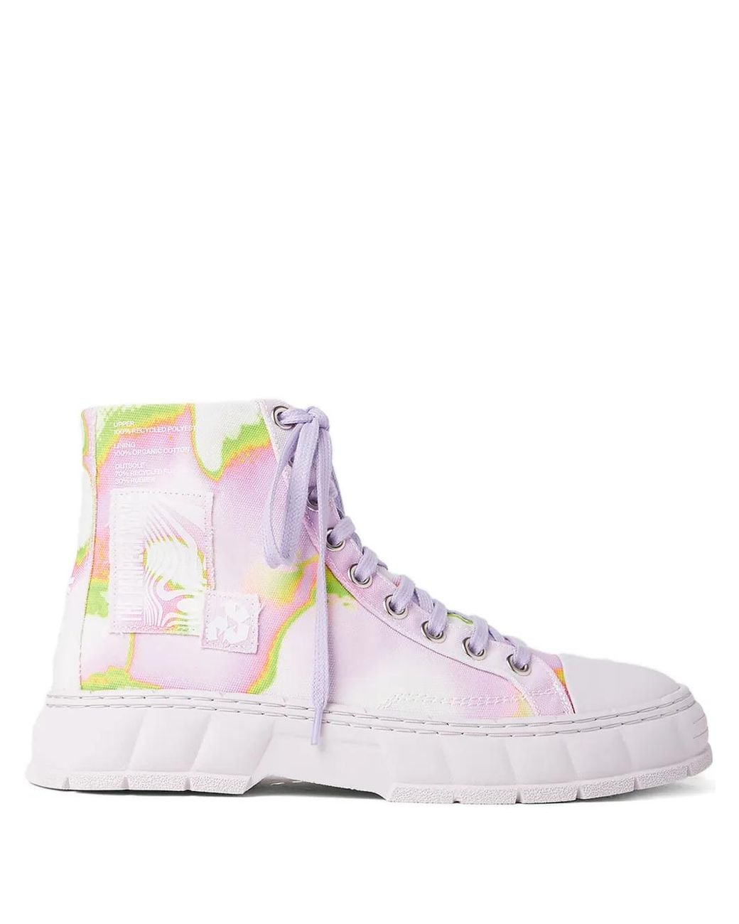 Viron Pink Logo-Print High-Top Sneakers