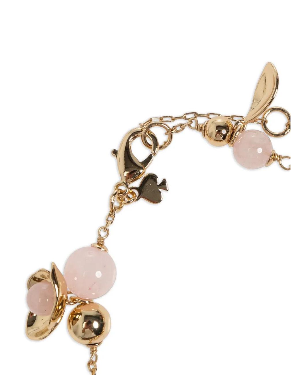 Kate Spade Metallic Gilded Garden Bead-Embellished Charm Bracelet