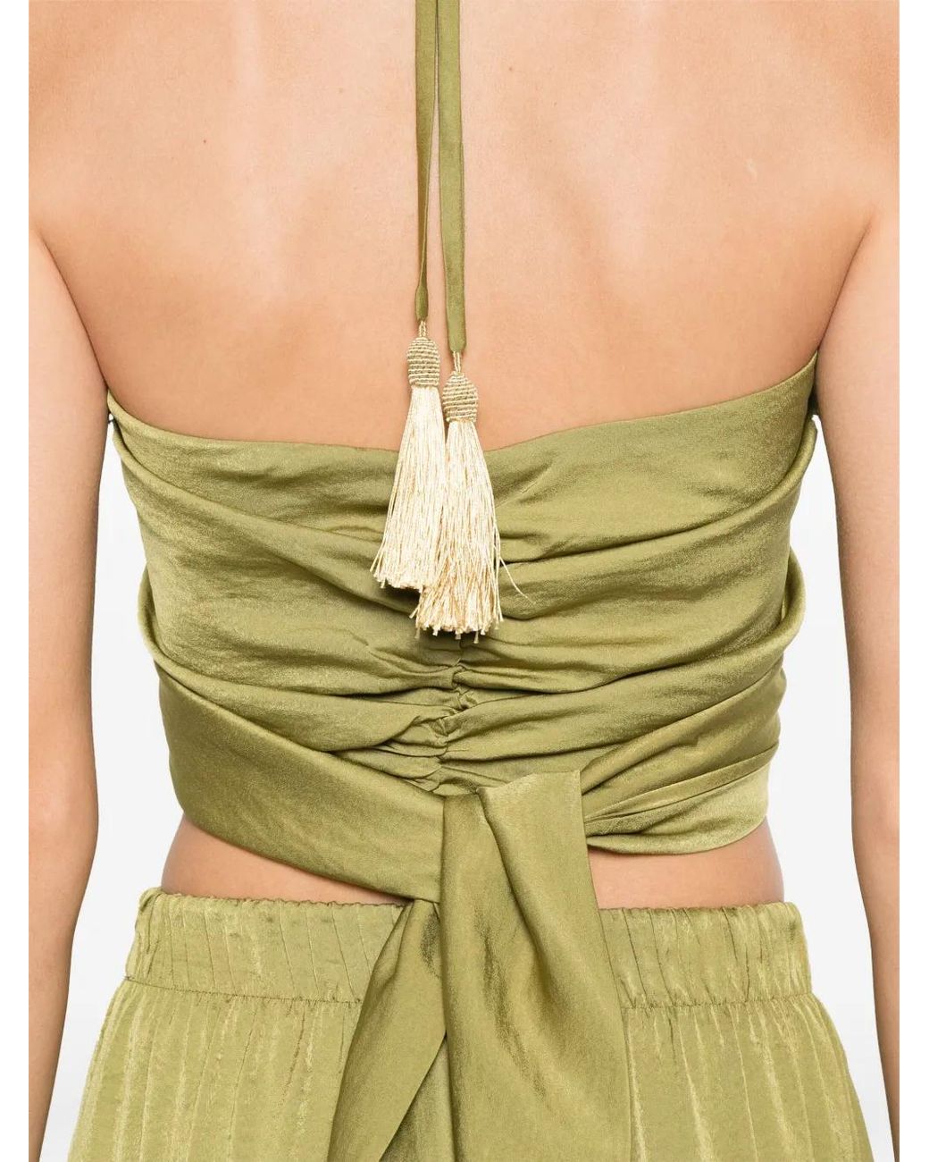 MOUTAKI Metallic Top Mit Knoten