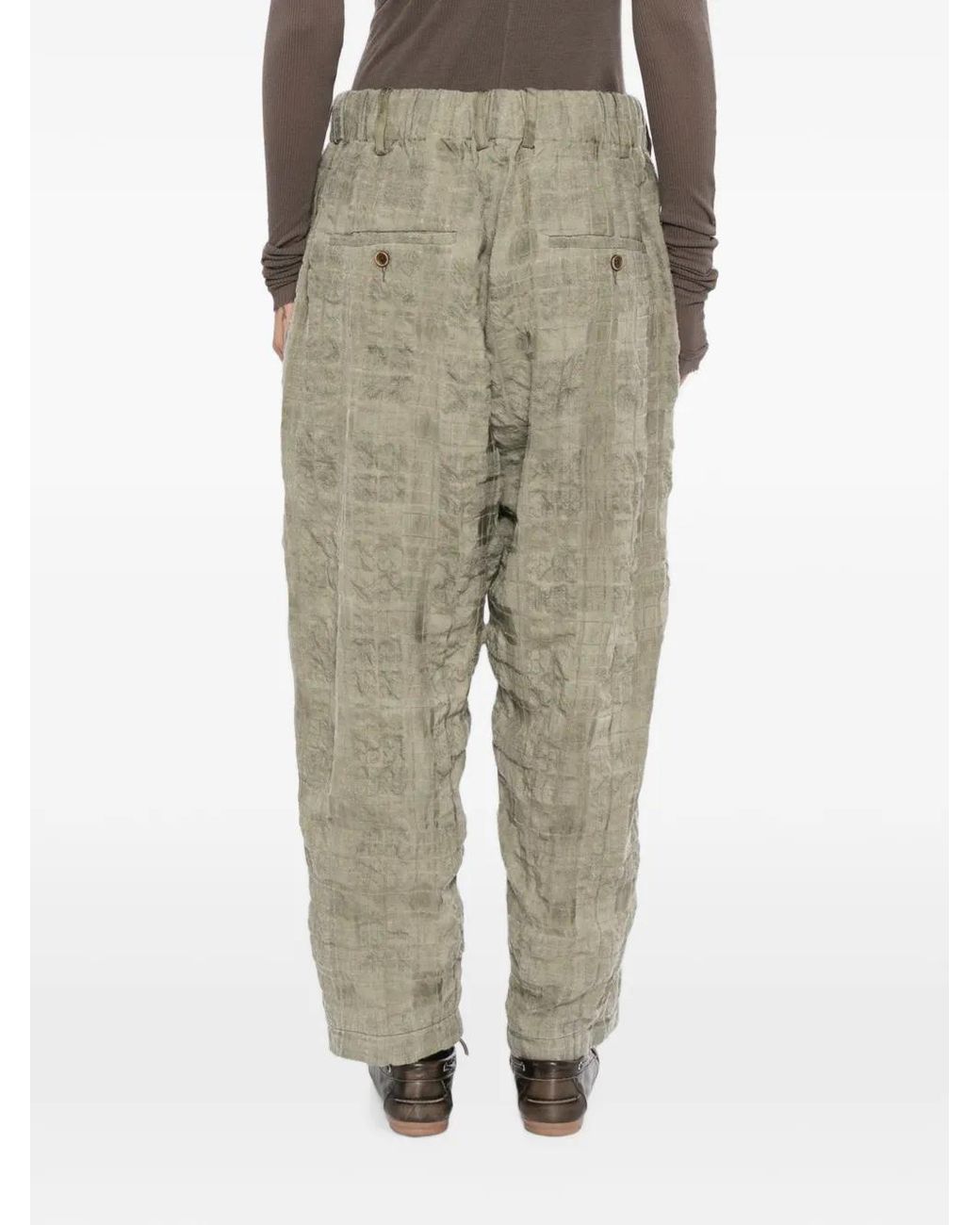 Uma Wang Multicolor Pyjama À Carreaux Et Lien De Resserrage