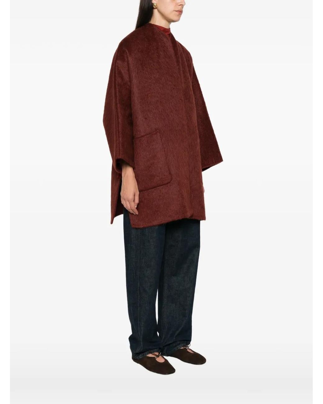 Max Mara Red Wool Coat